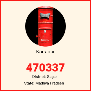 Karrapur pin code, district Sagar in Madhya Pradesh