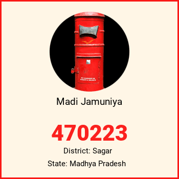 Madi Jamuniya pin code, district Sagar in Madhya Pradesh