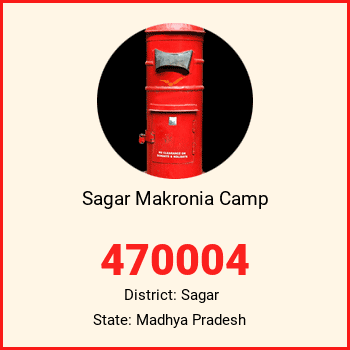 Sagar Makronia Camp pin code, district Sagar in Madhya Pradesh