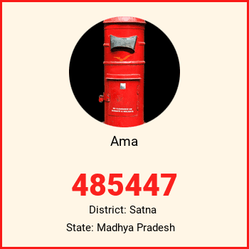Ama pin code, district Satna in Madhya Pradesh