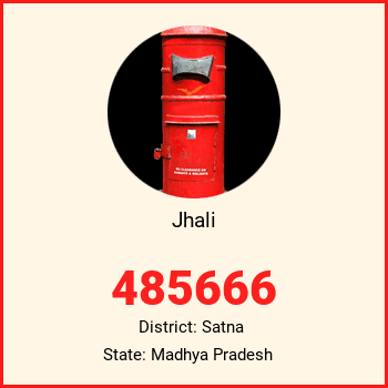 Jhali pin code, district Satna in Madhya Pradesh