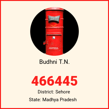 Budhni T.N. pin code, district Sehore in Madhya Pradesh
