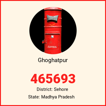 Ghoghatpur pin code, district Sehore in Madhya Pradesh