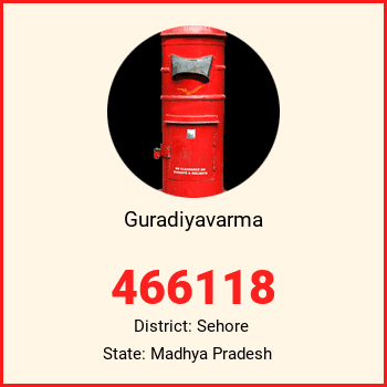 Guradiyavarma pin code, district Sehore in Madhya Pradesh
