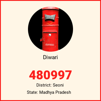 Diwari pin code, district Seoni in Madhya Pradesh