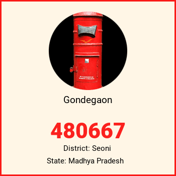 Gondegaon pin code, district Seoni in Madhya Pradesh