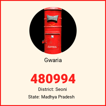 Gwaria pin code, district Seoni in Madhya Pradesh