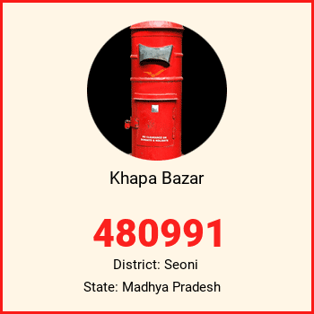 Khapa Bazar pin code, district Seoni in Madhya Pradesh