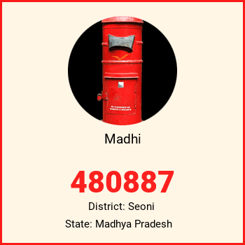 Madhi pin code, district Seoni in Madhya Pradesh
