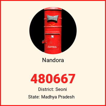 Nandora pin code, district Seoni in Madhya Pradesh