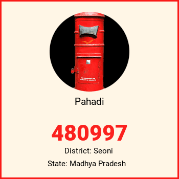 Pahadi pin code, district Seoni in Madhya Pradesh
