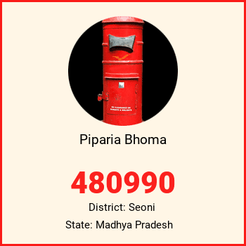 Piparia Bhoma pin code, district Seoni in Madhya Pradesh