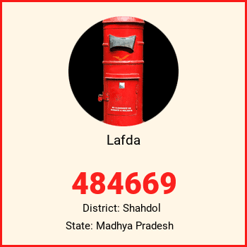 Lafda pin code, district Shahdol in Madhya Pradesh