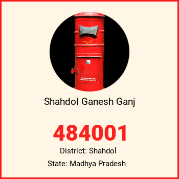 Shahdol Ganesh Ganj pin code, district Shahdol in Madhya Pradesh