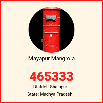 Mayapur Mangrola pin code, district Shajapur in Madhya Pradesh