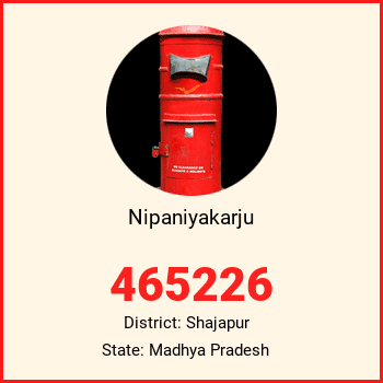 Nipaniyakarju pin code, district Shajapur in Madhya Pradesh