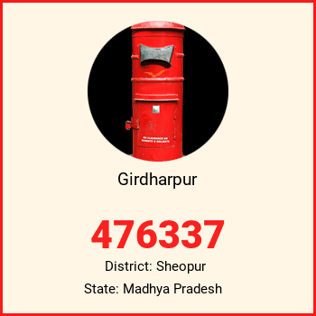 Girdharpur pin code, district Sheopur in Madhya Pradesh