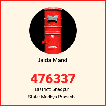 Jaida Mandi pin code, district Sheopur in Madhya Pradesh