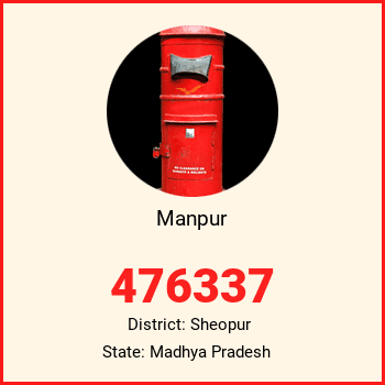 Manpur pin code, district Sheopur in Madhya Pradesh