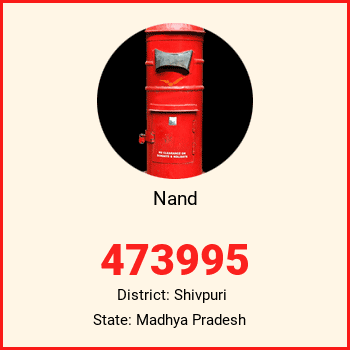 Nand pin code, district Shivpuri in Madhya Pradesh
