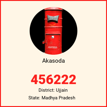 Akasoda pin code, district Ujjain in Madhya Pradesh