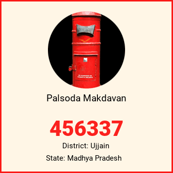 Palsoda Makdavan pin code, district Ujjain in Madhya Pradesh
