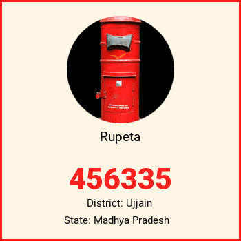 Rupeta pin code, district Ujjain in Madhya Pradesh