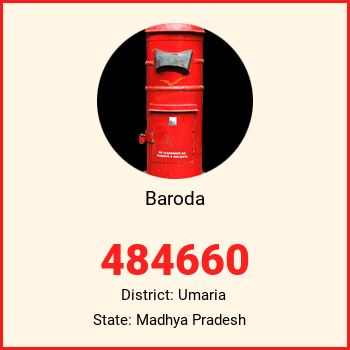 Baroda pin code, district Umaria in Madhya Pradesh