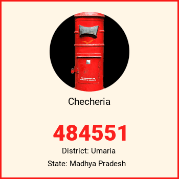 Checheria pin code, district Umaria in Madhya Pradesh