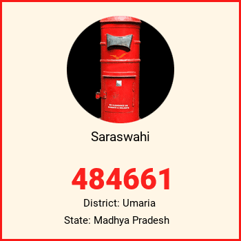 Saraswahi pin code, district Umaria in Madhya Pradesh