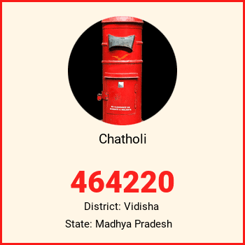 Chatholi pin code, district Vidisha in Madhya Pradesh