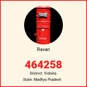 Ravan pin code, district Vidisha in Madhya Pradesh
