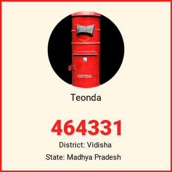 Teonda pin code, district Vidisha in Madhya Pradesh