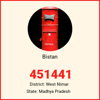 Bistan pin code, district West Nimar in Madhya Pradesh