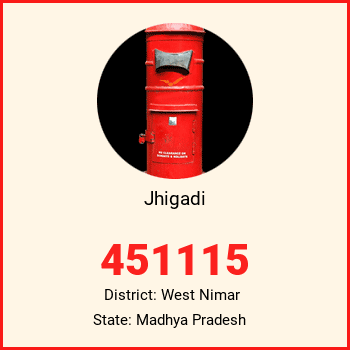 Jhigadi pin code, district West Nimar in Madhya Pradesh