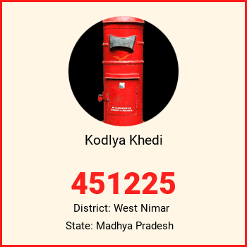 Kodlya Khedi pin code, district West Nimar in Madhya Pradesh