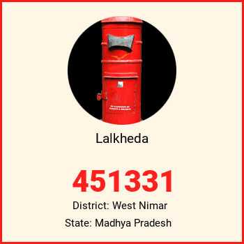 Lalkheda pin code, district West Nimar in Madhya Pradesh