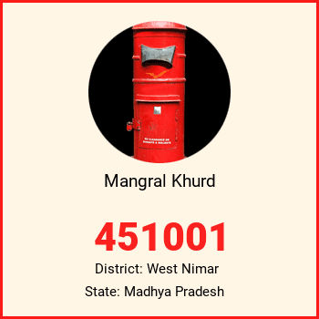 Mangral Khurd pin code, district West Nimar in Madhya Pradesh