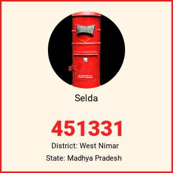 Selda pin code, district West Nimar in Madhya Pradesh