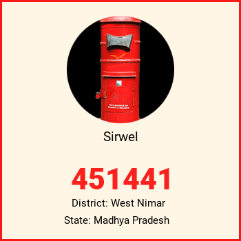 Sirwel pin code, district West Nimar in Madhya Pradesh