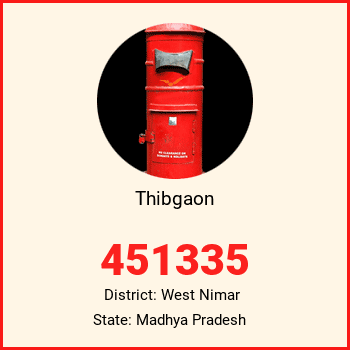 Thibgaon pin code, district West Nimar in Madhya Pradesh
