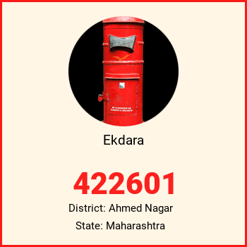 Ekdara pin code, district Ahmed Nagar in Maharashtra