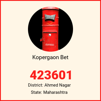 Kopergaon Bet pin code, district Ahmed Nagar in Maharashtra