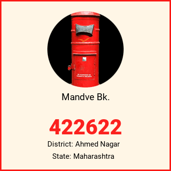 Mandve Bk. pin code, district Ahmed Nagar in Maharashtra