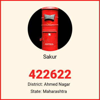 Sakur pin code, district Ahmed Nagar in Maharashtra