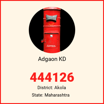 Adgaon KD pin code, district Akola in Maharashtra
