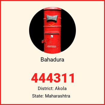 Bahadura pin code, district Akola in Maharashtra