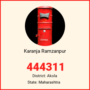 Karanja Ramzanpur pin code, district Akola in Maharashtra