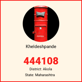 Kheldeshpande pin code, district Akola in Maharashtra