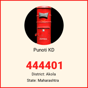 Punoti KD pin code, district Akola in Maharashtra